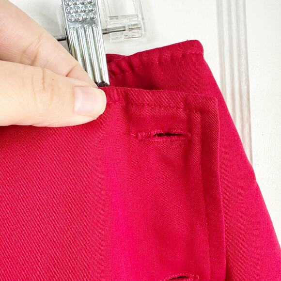 VTG Talbots Petites Red Schoolgirl Skort Preppy Bold Classic Academia NEW 14 - Picture 8 of 13